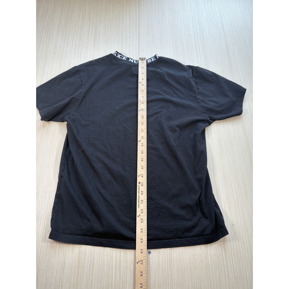 Ripndip T-Shirt Mens Large Black Ribbed Crew Neck Short‎ Sleeve Running Pullover - Picture 3 of 4